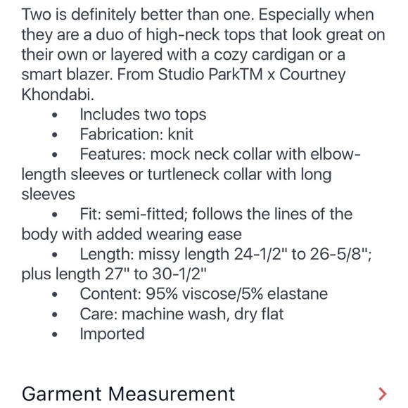 QVC Studio Park x Courtney Khondabi fitted ribbed turtleneck - Picture 8 of 9